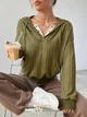 Худи женское SHEIN GD-00146080 M Хаки (DN3012300034216) - изображение 5