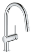 Смеситель для кухни с выдвижным изливом Grohe Minta (32321002) - изображение 1