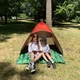 Пляжный тент палатка 2-х местная автоматическая (красный арбуз) 155x165x110 - изображение 8