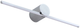 Настінний світильник Light Prestige Modern Slim LP-777/1W M CH - зображення 1