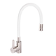 Смеситель для кухни ZERIX LR74004-3 с белым гибким изливом (LL1203) - изображение 1