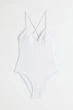 Купальник H&M 1032270 46 белый - изображение 1