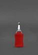 Кожаный брелок Premium красный (A-028457) - изображение 4