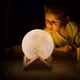 Ночник лампа Луна 3D - Настольный светильник луна Ночник детский Magic 3D Moon Lamp - изображение 4