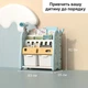 Книжная полка Lumpurini Niko Montessori M с двумя контейнерами. Органайзер для игрушек в детскую комнату (KYHG7131-1) - изображение 3
