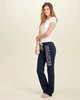 Спортивные штаны - женские спортивные штаны Hollister HC6434W XS Темно-синий - изображение 4