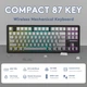 Ігрова безпровідна клавіатура Attack Shark m87 pro GRADIENT Механічна ( 2.4G/Bluetooth/USB type-c) RGB Підсвічування - зображення 2