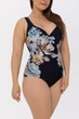 Купальник слитный с уплотнённой чашкой Marc & Andre 56D/5XL Синий микс (114210) - изображение 3