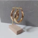 Сережки кільця широкі масивні BS022 DeKolie золотий - изображение 5