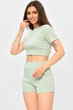 Костюм женский однотонный мятного цвета Fashion размер 40-42 (203351) - изображение 2