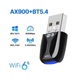 WiFi6 USB-адаптер BauTech AX900 бездротовий з Bluetooth 5.4 Чорний (1015-849-00) - зображення 3