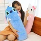 Мягкая игрушка обнимашка сплюшка батон стич 70 см с ушками подушка stich disney синий (9113) - изображение 2