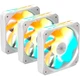 Вентилятор GIGABYTE EZ CHAIN RVS FAN 120 3-Pack White (GP-GBT EZRVSFAN1203 ICE) - изображение 1