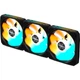 Комплект вентиляторів Gigabyte EZ CHAIN RVS FAN 120мм 3-Pack Black (GP-GBT EZRVSFAN1203) - зображення 2