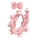 Держатель для телефона гибкий Cute Worm Lazy Holder 7304 с присосками Розовый - изображение 3