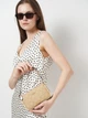 Сумка багет женская из натуральной кожи маленькая Coach Nolita 19 In Signature Canvas Light Khaki Chalk BG-COA-93 Бежевая (195031390944) - изображение 2