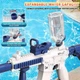 Электрический водный автомат на аккумуляторе с прицелом и глушителем M416 Water Gun Синий - изображение 5