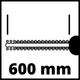 Мощный электрический садовый кусторез (веткорез) Einhell GE-EH 6560 (650 Вт, шины/ножа 66 см/60 см) (3403330) - изображение 7
