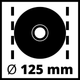 Мощная угловая шлифмашина Einhell TE-AG 125 CE : 1100 Вт, диск 125 мм (4430860) SDRT_54430860 - изображение 6