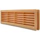 Вентиляционная решетка дверная пластиковая бежевая AirRoxy 115x430 beige 02-130 - изображение 1