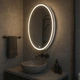 Зеркало SENAM овальное 700x500 мм фоново-фронтальная подсветка с сенсорной кнопкой - изображение 7