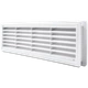 Вентиляционная решетка дверная пластиковая белая AirRoxy 115x430 white 02-127 - изображение 3
