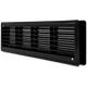 Вентиляционная решетка дверная пластиковая черная AirRoxy 115x430 black 02-129 - изображение 1