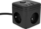 Przedłużacz Huslog HUS1002 Cube Extension Cord PD 20W Black (OWN000065) - obraz 7