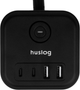 Przedłużacz Huslog HUS1003 Cube Extension Cord with USB Black (OWN000066) - obraz 10