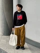Свитшот оверсайз мужской Uniqlo 517882840 2XL Черный с принтом (1159827321) - изображение 9
