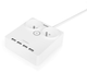 Подовжувач Huslog EMX-190124 flat extension cord with 2 sockets 1.5 m White (BIE002966) - зображення 2