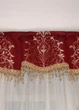 Комплект штор і ламбрекен зі стеклярусом Firanka Damask карниз 300см теракотовий із золотистим (70_1_3м) - зображення 2