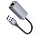 Мережевий адаптер Hoco UA37 USB Ethernet Adapter (1000 Mbps) Grey - зображення 4