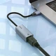 Мережевий адаптер Hoco UA37 USB Ethernet Adapter (1000 Mbps) Grey - зображення 7