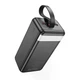 Портативная батарея Powerbank Hoco J123C Element 22.5W+PD20W with digital display 60000mAh Black - изображение 6