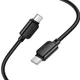 Дата кабель Hoco X113 Beneficio Type-C to Type-C 60W (1m) Black - зображення 2