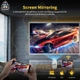 Игровой проектор домашний кинотеатр SmartTV HCS350Pro Android14 4K 450ANSI 1080p + 2 геймпада PS5 + 10000игр белый - изображение 6