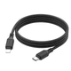 Дата кабель HOCO X90 Cool silicone Type-C to Lightning 20W (1m) (Black) (219773) - изображение 5