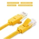 Кабель для інтернету - мережевий патч-корд UGREEN NW103 Cat 5e UTP Lan Cable 5m жовтий - зображення 3