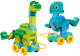 Zestaw klocków LEGO Duplo Dinozaury na kółkach 3w1 108 elementów (10451) - obraz 5