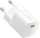 Ładowarka sieciowa Baseus GaN5 Fast Charger 1C 25W EU + Data Cable Type-C to Typ-C 100W Moon White (P10110909213-01) - obraz 3