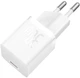 Зарядний пристрій Baseus GaN5 Fast Charger 1C 30W EU + Data Cable Type-C to Typ-C 100W Moon White (P10110902213-00) - зображення 5