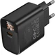 Сетевое зарядное устройство Borofone BA97A Ilustre single-port PD30W charger with digital display EU Black (6941991120480) - изображение 6
