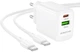 Сетевое зарядное устройство Borofone BN27 Fuente PD20W+QC3.0 charger set C to C EU White (6941991120282) - изображение 3
