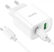 Сетевое зарядное устройство Hoco C80A Plus Rapido PD20W+QC3.0 charger set Type-C to Type-C White (6931474779908) - изображение 4