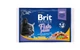 Brit Premium Cat Fish Plate pouches 0.4 кг влажный корм для кошек (ассорти из 2 вкусов «Рыбная тарелка») - изображение 1