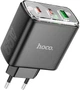 Мережевий зарядний пристрій Hoco CS44A Smart PD65W 2C1A charger EU Black (6942007620864) - зображення 1