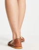 Сандалії ASOS Design Mileage Woven Leather Flat Коричневий 39 113853529 - изображение 2
