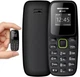 Мини телефон Двойная SIM Bluetooth Гарнитура Мобильный сотовый кнопочный SERVO ВМ310 DUAL Nano сим карта Маленький Минителефон 7х3х1.3см устройство для связи размер зажигалки Black - изображение 1