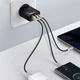 Зарядное устройство Адаптер Baseus 30W Quick Charger Быстрая зарядка QC3.0+PD3.0 2USB+Type-C Зарядка для телефона Басеус 30W EU 3A (CCXJ-E01) Black - изображение 13